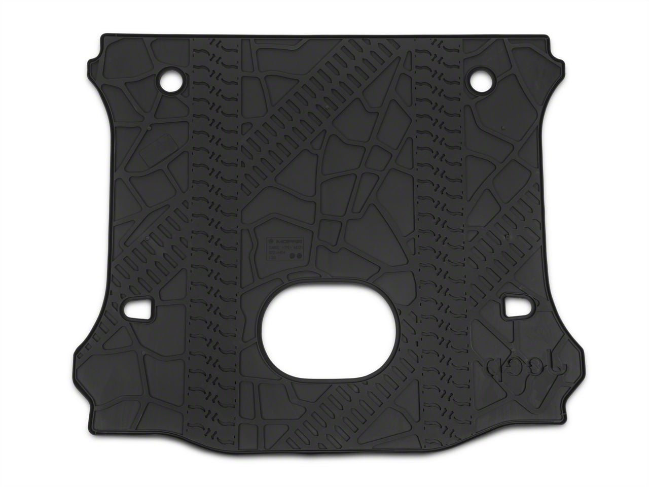 Rear Trunk Cargo Liner Mat For Jeep Wrangler JL 4-Door 2018-2025 – Fits WITH Subwoofer – Black