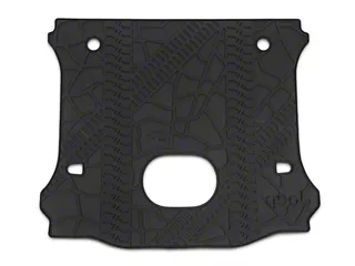 Rear Trunk Cargo Liner Mat For Jeep Wrangler JL 4-Door 2018-2025 – Fits WITH Subwoofer – Black