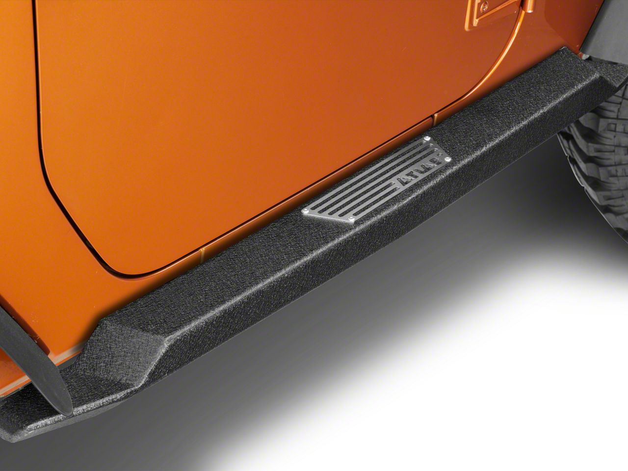 Smittybilt Jeep Wrangler XRC Atlas Rock Sliders with Step