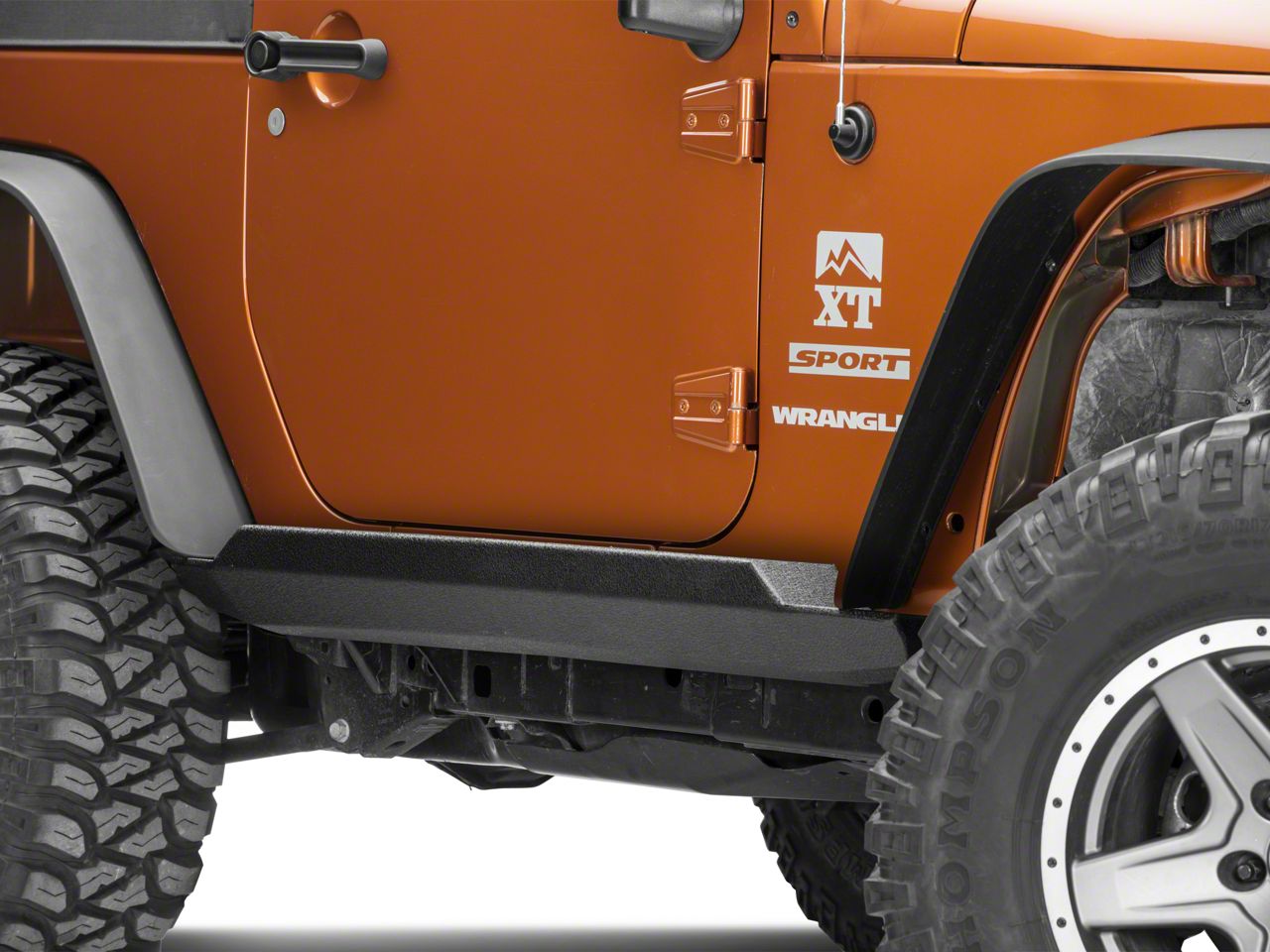 Smittybilt Jeep Wrangler XRC Atlas Rock Sliders with Step