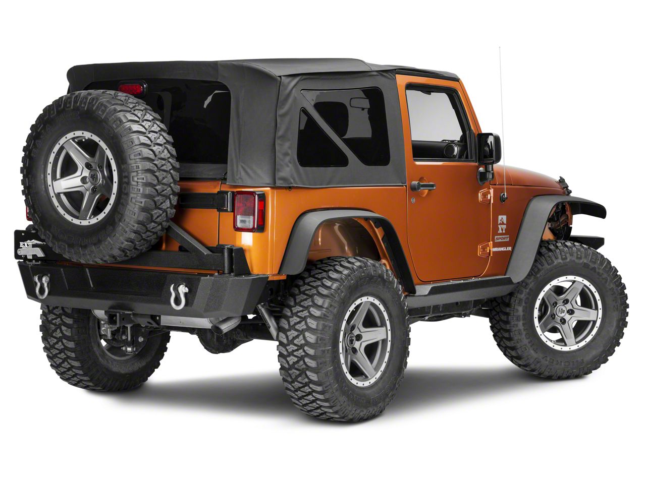 Smittybilt Jeep Wrangler XRC Atlas Rock Sliders with Step