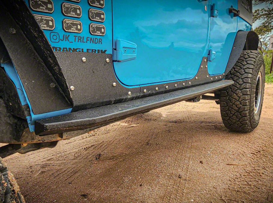 Barricade Jeep Wrangler HD Rock Sliders with LED Rock Lights