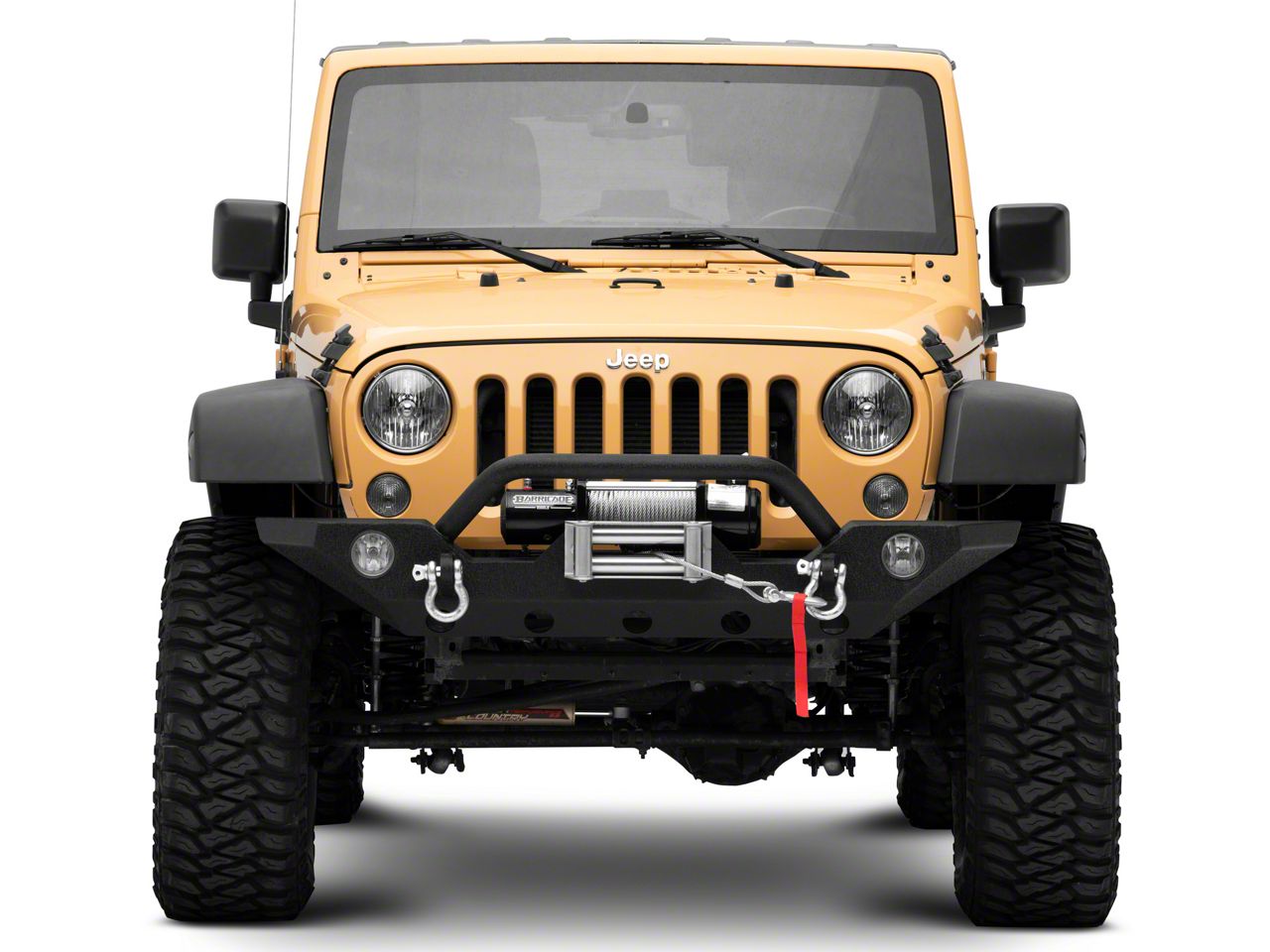 Factory-Style Bumper Tow Hook Covers For Jeep Wrangler JK/JL & Gladiator 2007-2023 – Black ABS