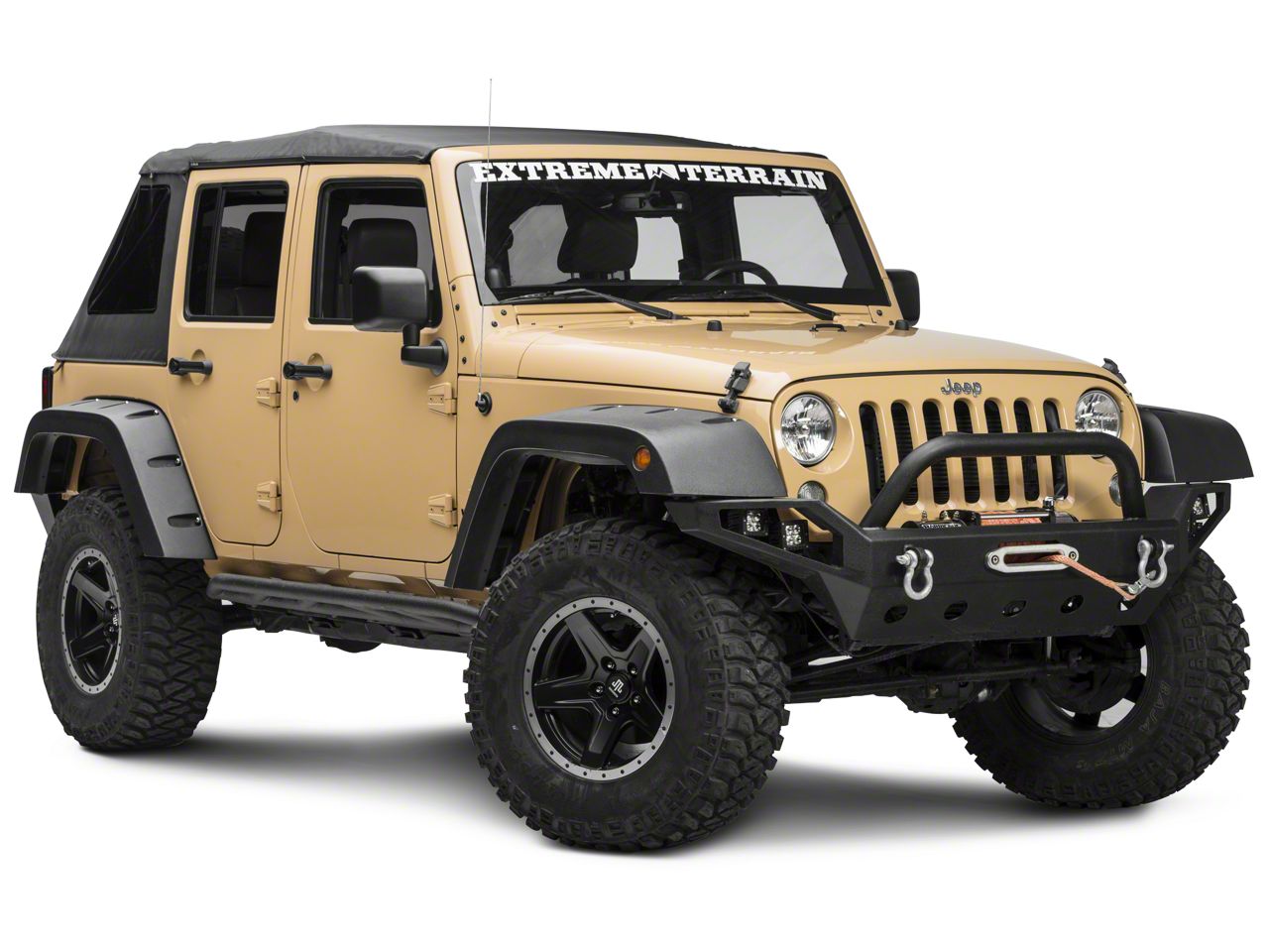 Bestop Jeep Wrangler Trektop NX Glide Soft Top; Black Diamond