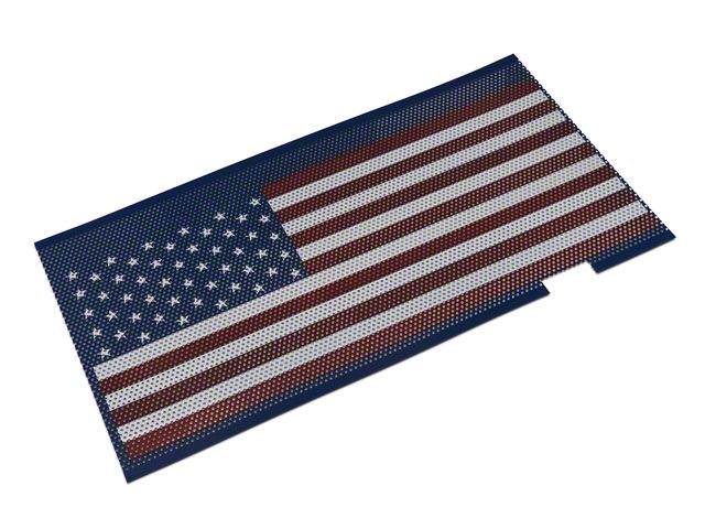 RedRock Jeep Wrangler Mesh Grille Insert; Old Glory J108022 RedRock Jeep Wrangler Mesh Grille Insert; Old Glory J108022