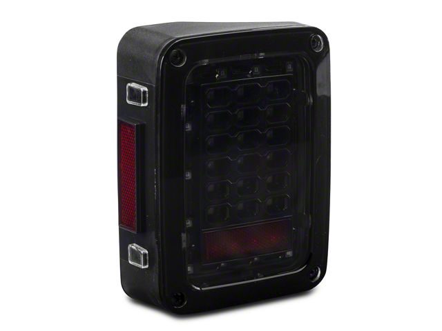 Raxiom Jeep Wrangler Axial Series LED Tail Lights; Gloss Raxiom Jeep Wrangler Axial Series LED Tail Lights; Gloss