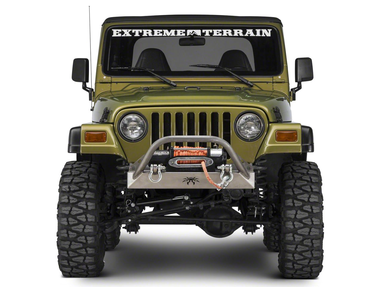Poison Spyder Jeep Wrangler BFH Front Bumper with Brawler Bar and