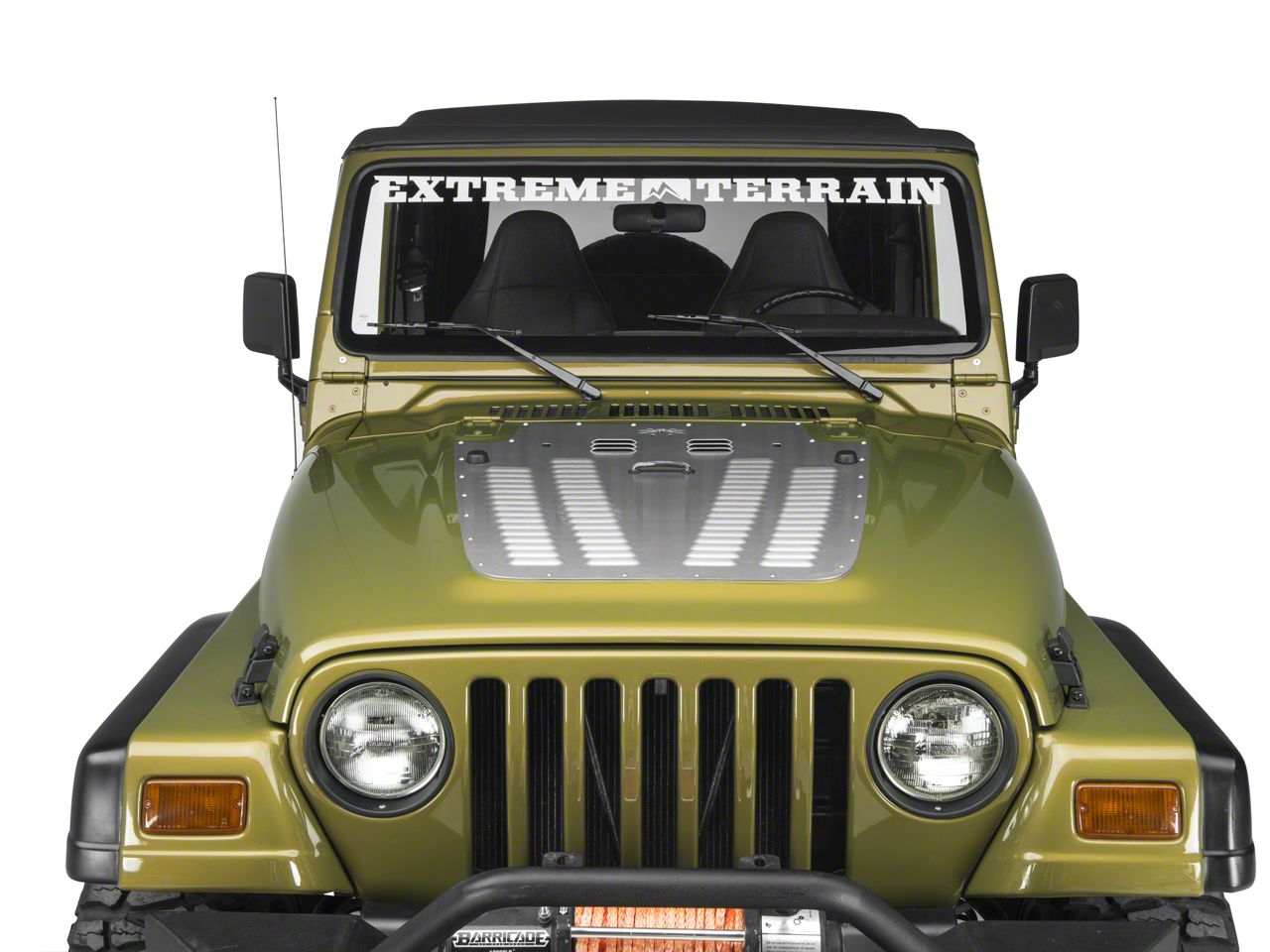 Poison Spyder Jeep Wrangler Hood Louver - Bare Aluminum J108188