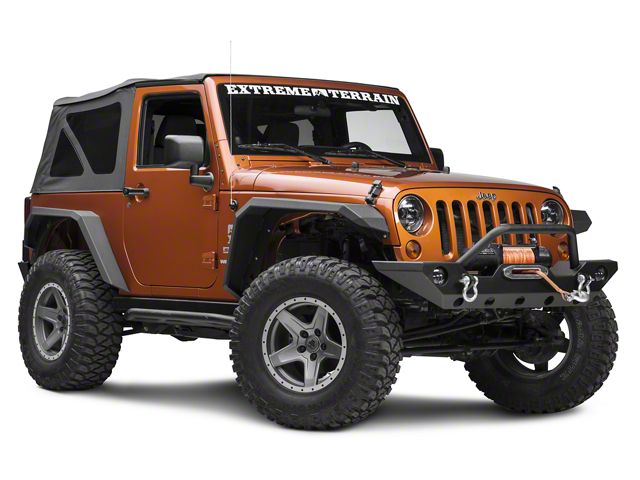 Iron Cross Automotive Jeep Wrangler Fender Flares; Black Iron Cross Automotive Jeep Wrangler Fender Flares; Black