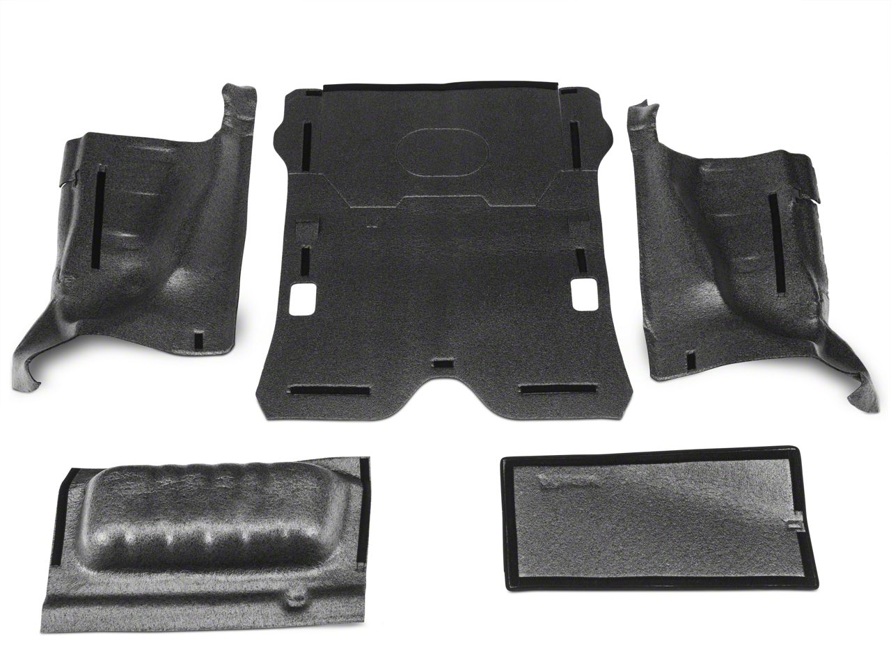 Bedrug Jeep Bedrug 07-10 Jk Unltd 4Dr Rr 5pc Cargo Kit  Inc Tlgte Amp Tub Liner 2007 2010 Wrangler Brjk07r4