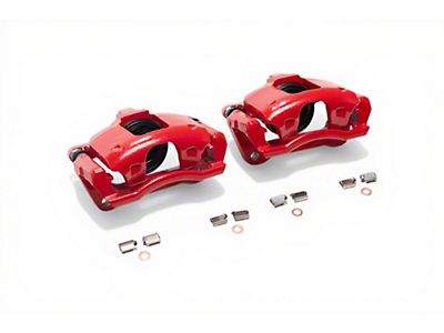 PowerStop Jeep Wrangler Performance Front Brake Calipers; Red