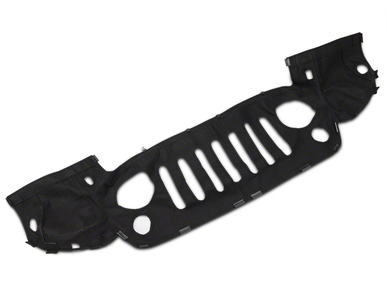 Covercraft Colgan Custom Jeep Wrangler Full Front End Bra; Black Crush BF4618BC (07-18 Jeep Wrangler JK) - Free Shipping