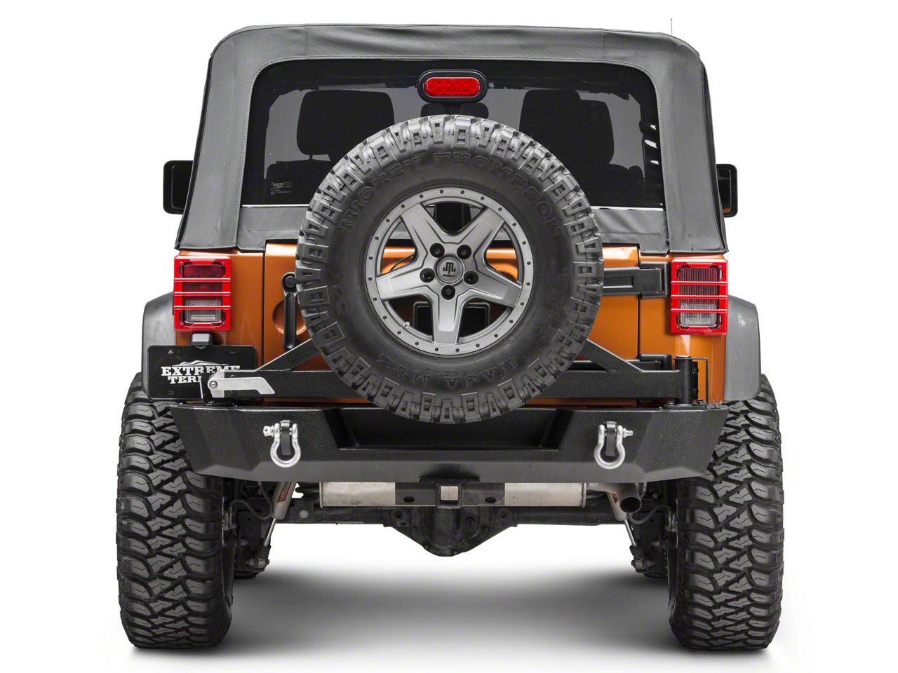 Rugged Ridge Jeep Wrangler Elite Tail Light Guards - Red