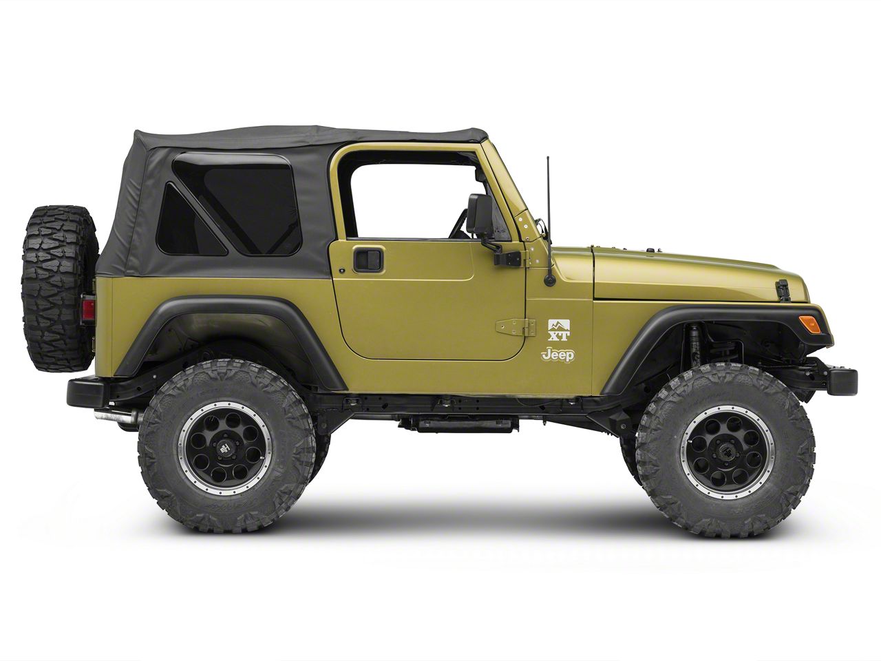 Antenna Corta E Flessibile Per Jeep Wrangler TJ/JK - Rugged Ridge 17212.07 (22,9 Cm) - Non Si Rompe Più!