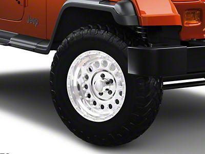 Raceline Jeep Wrangler 887 Rockcrusher Polished Wheel; 15x8; -32mm