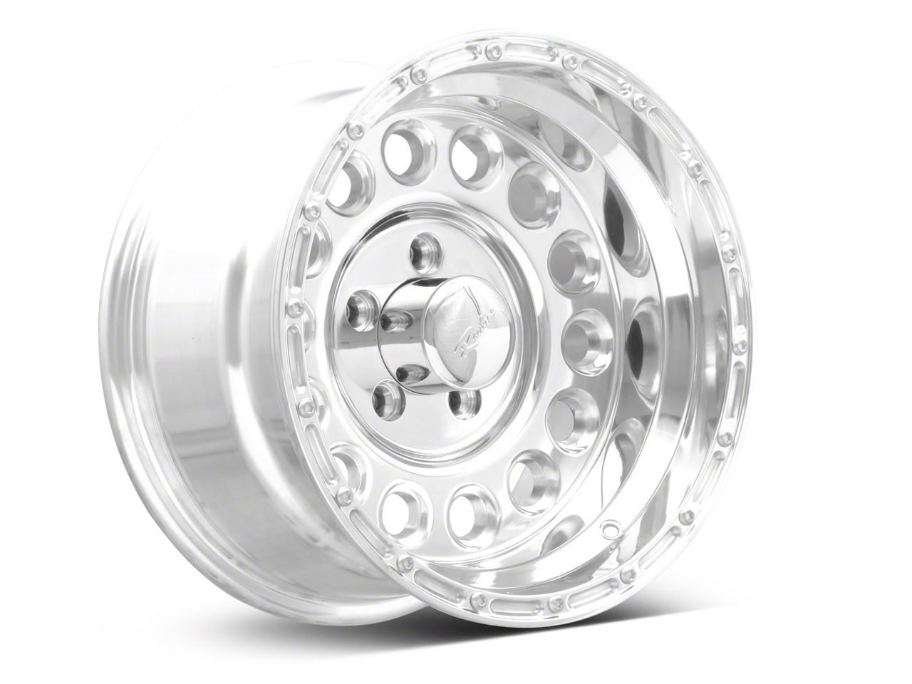 Raceline Jeep Wrangler 887 Rockcrusher Polished Wheel; 15x8; -32mm