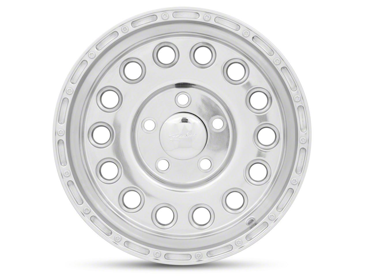 【激安大特価！】 Raceline 15x10 Wheel; Polished Rockcrusher 887 Wrangler Jeep タイヤ・ホイール