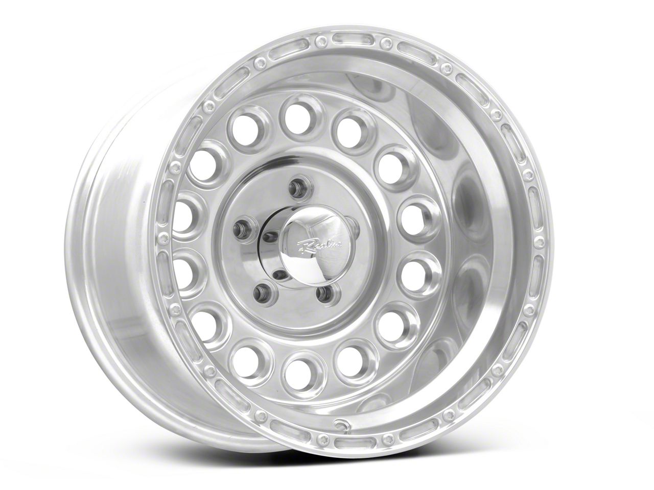 Raceline Jeep Wrangler 887 Rockcrusher Polished Wheel; 15x10
