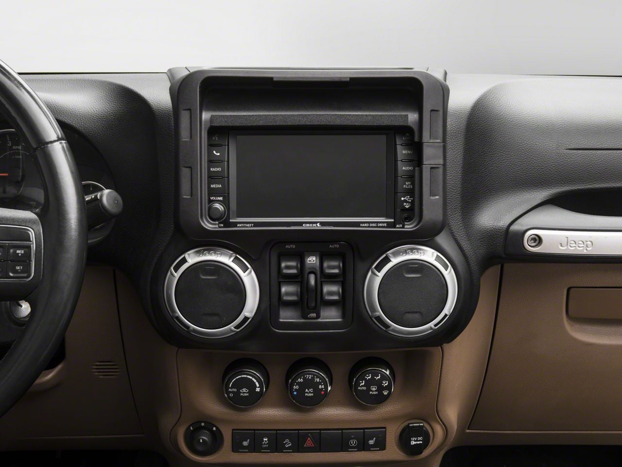 Jeep Wrangler iPad Mini 1, 2 and 3 Dash Kit (11-18 Jeep Wrangler JK)