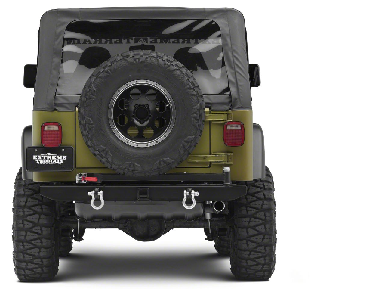 Garvin Jeep Wrangler ATS Series Rear Bumper with Tire