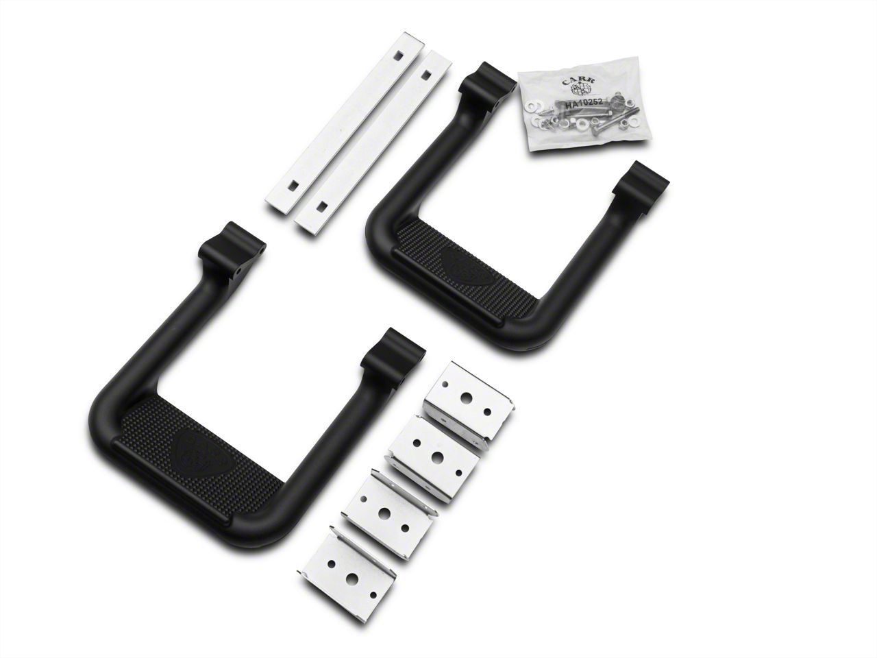 Jeep Wrangler Hoop II Steps; Black; Pair (97-06 Jeep Wrangler TJ