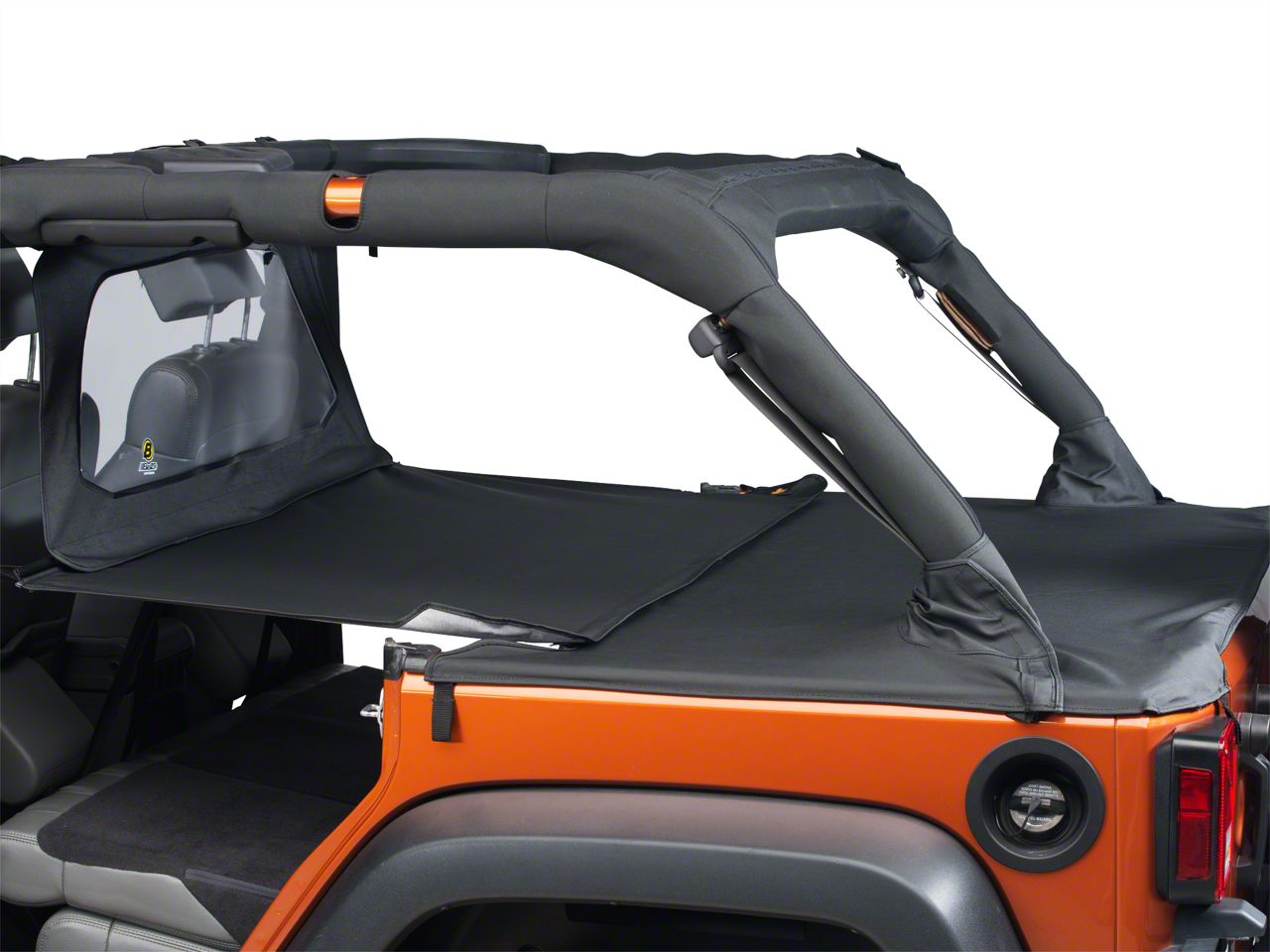 Bestop Jeep Wrangler Windjammer; Black 80039-35 (07-18 Jeep