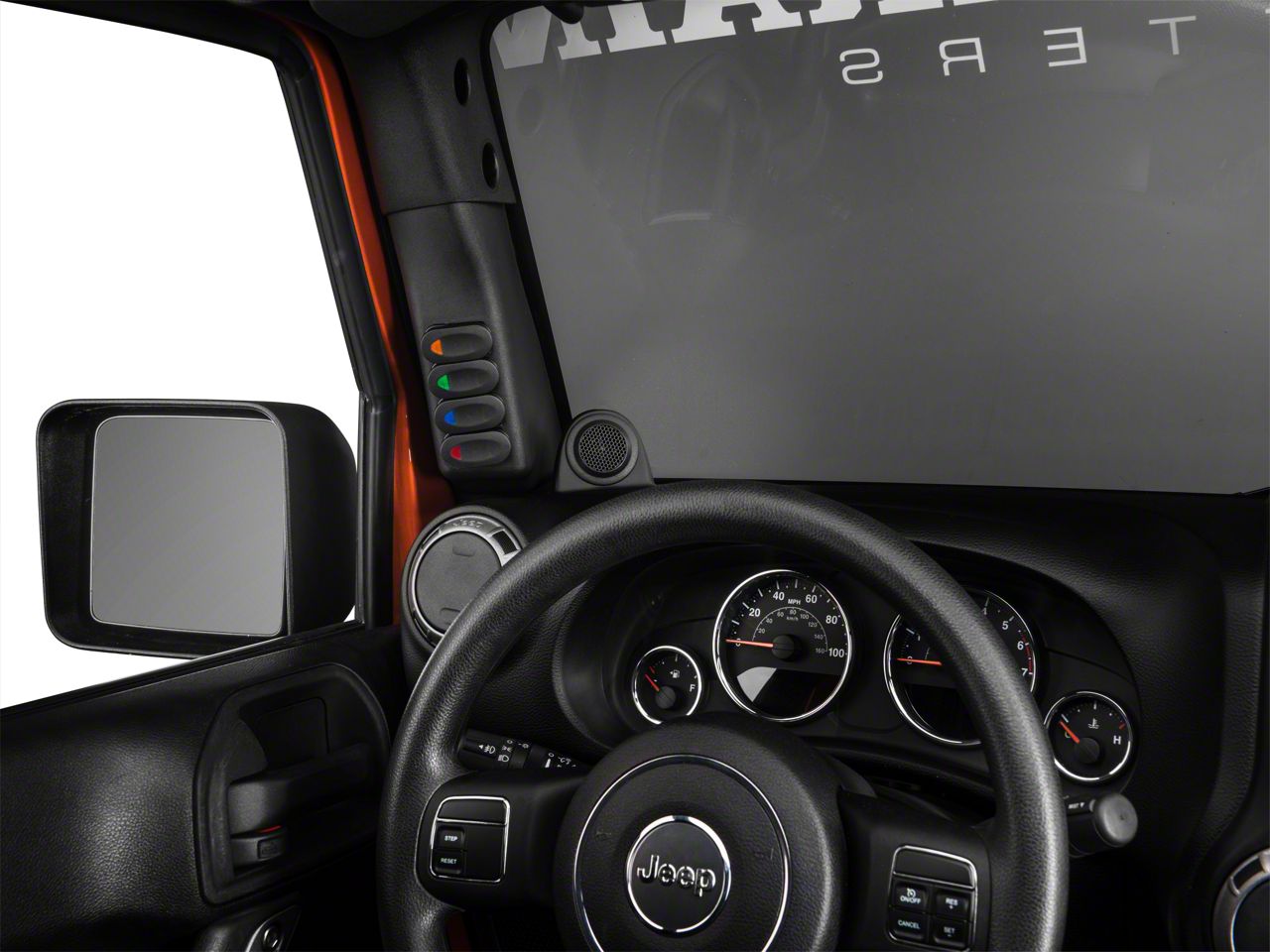 thumbnail image 2 of Black Left Side A-Pillar 4 Switch Pod Panel For Jeep Wrangler JK 2007-2018 - Aidirect-us 2 of 5