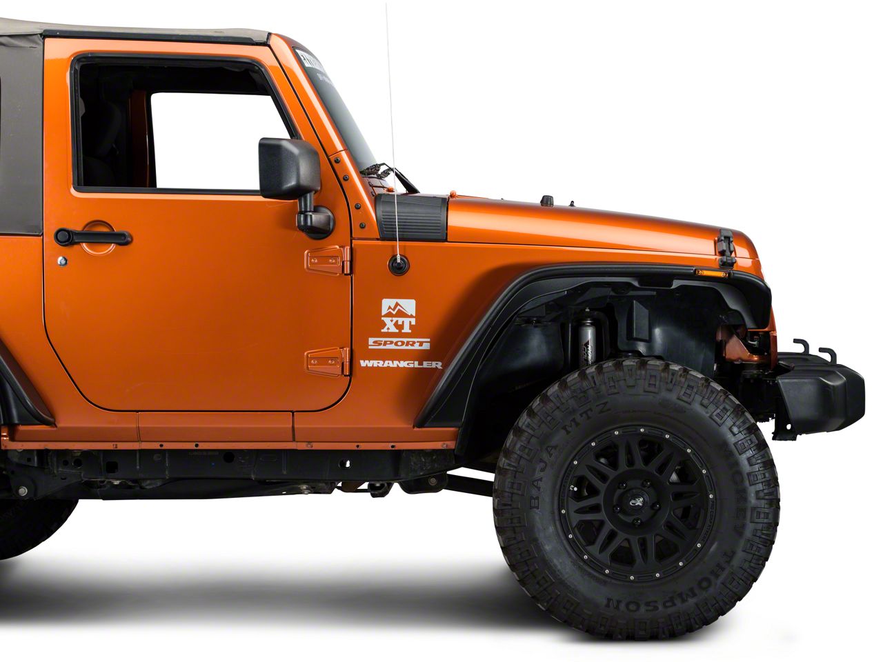 Rugged Ridge Jeep Wrangler Black Cowl Body Armor - Pair 11651.18