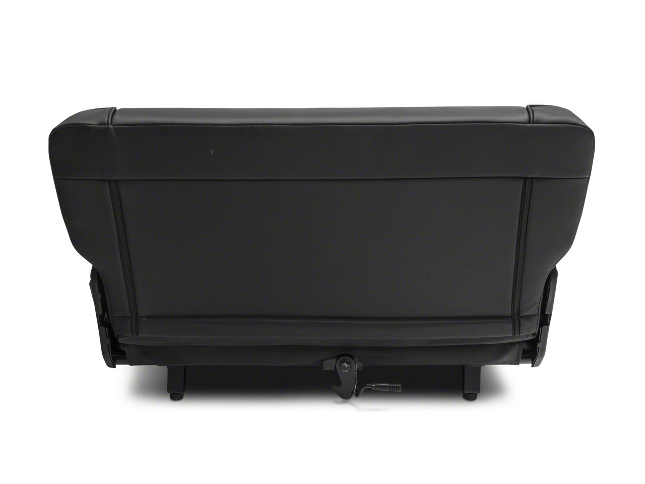 SmittyBilt Rear Fold & Tumble Seat In Black Crush For 1955-95 Jeep CJ Series And Wrangler Yj