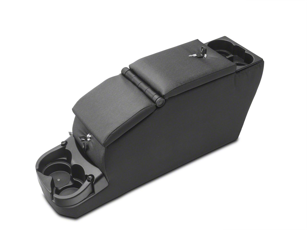 Jeep Wrangler Deluxe Dual Locking Center Console; Black Denim (76