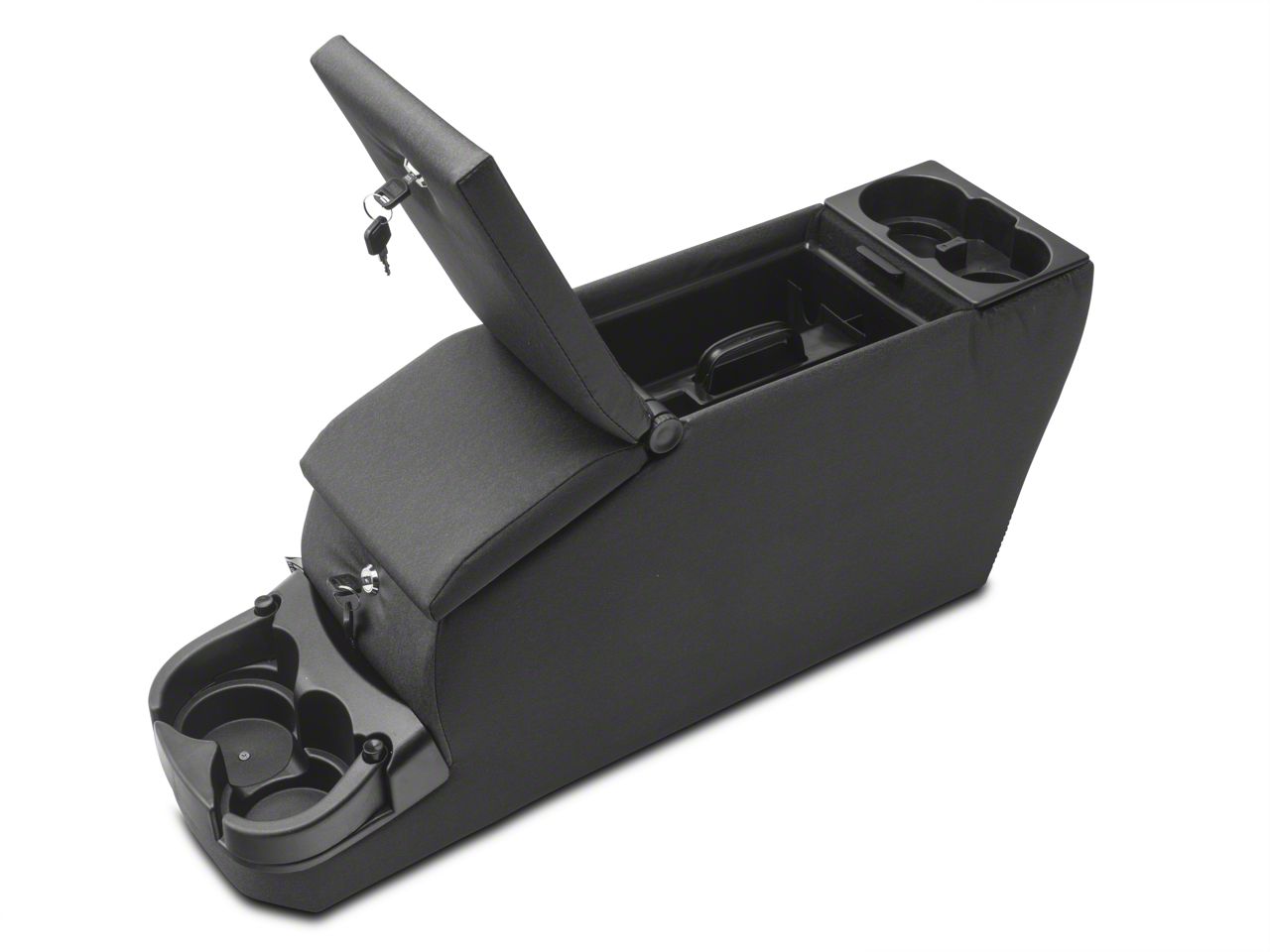 Jeep Wrangler Deluxe Dual Locking Center Console; Black Denim (76