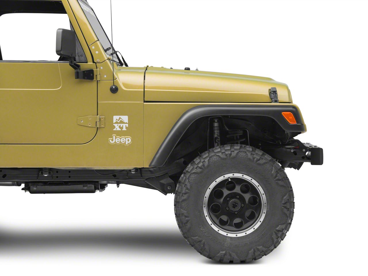 Jeep Wrangler Stubby Bumper End Cap; Front (97-06 Jeep