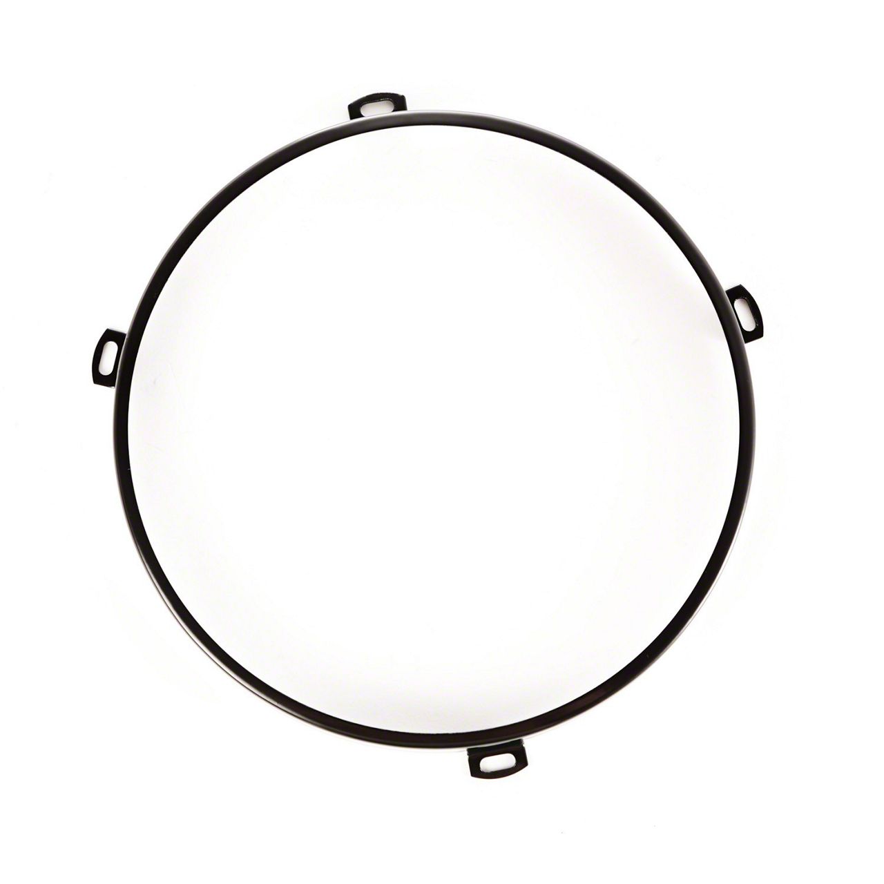 Jeep Wrangler Headlight Retaining Ring; Black (07-18 Jeep