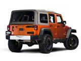 Rugged Ridge Rear Bumper Applique; Silver (07-18 Jeep Wrangler JK)