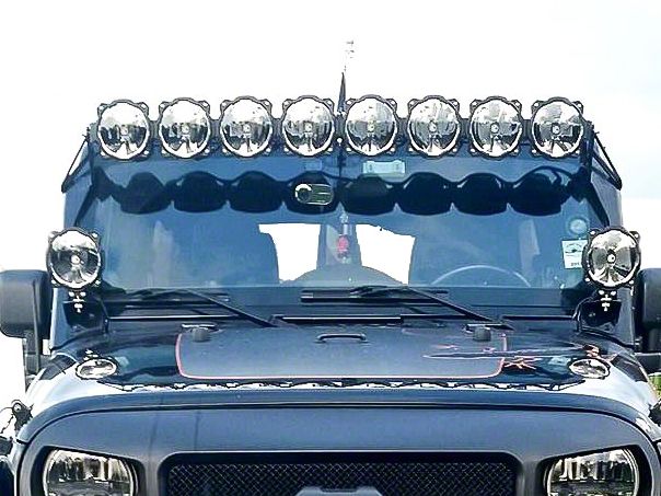 KC HiLiTES Jeep Wrangler 6-Inch Gravity Pro6 LED Round Light
