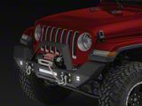 RedRock Max-HD Full Width Winch Front Bumper with Fog Lights and LED Light Bar (18-26 Jeep Wrangler JL)