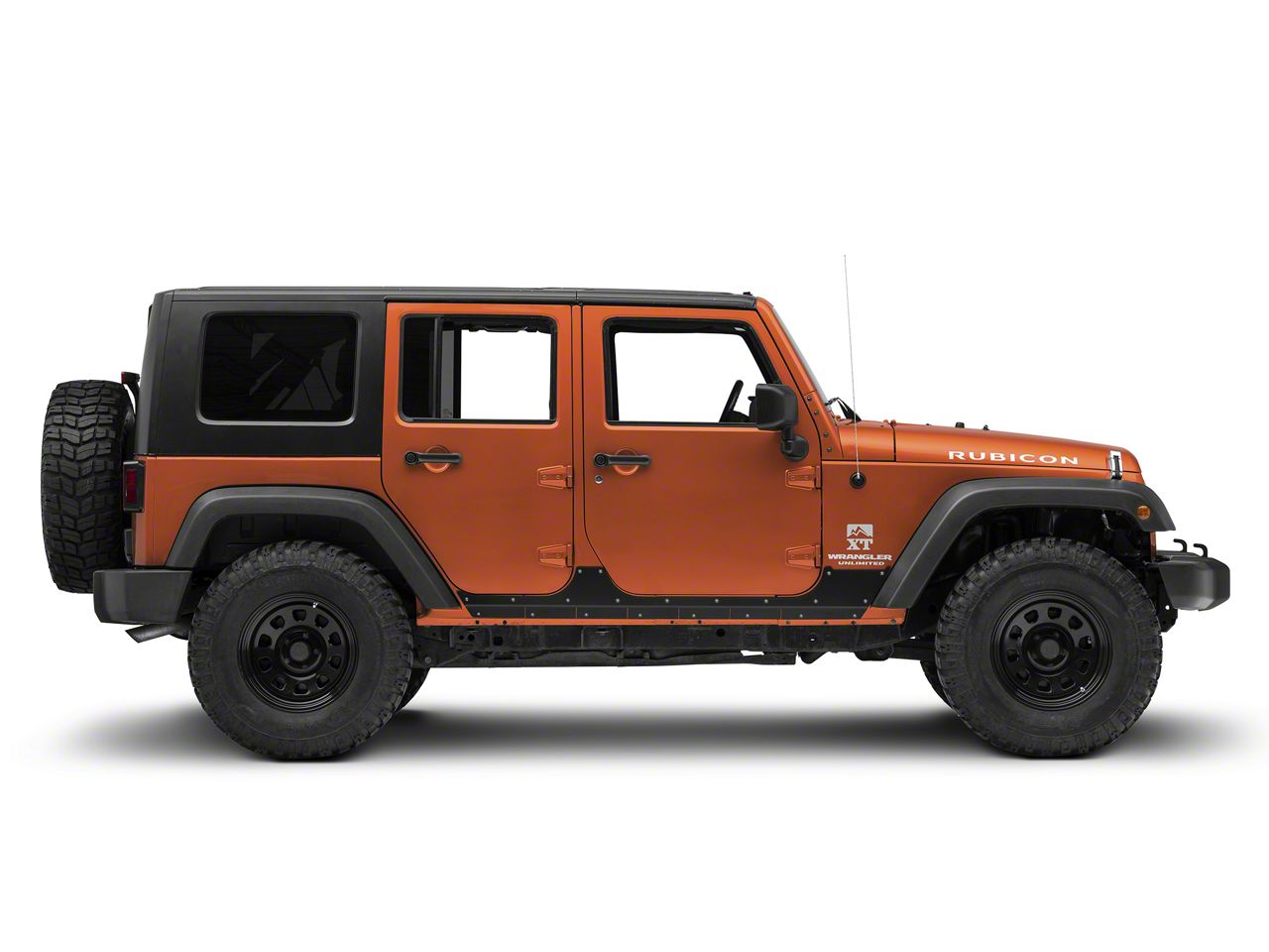 RedRock Jeep Wrangler Rocker Guards J116336 (07-18 Jeep Wrangler