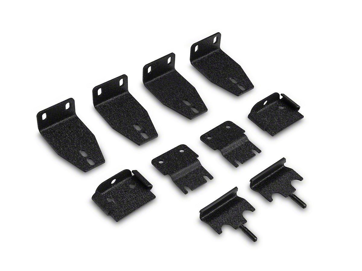 Smittybilt Jeep Wrangler Defender Rack Roof Mounting Kit DS31 4 07 18 Jeep Wrangler JK w Factory Hard Top