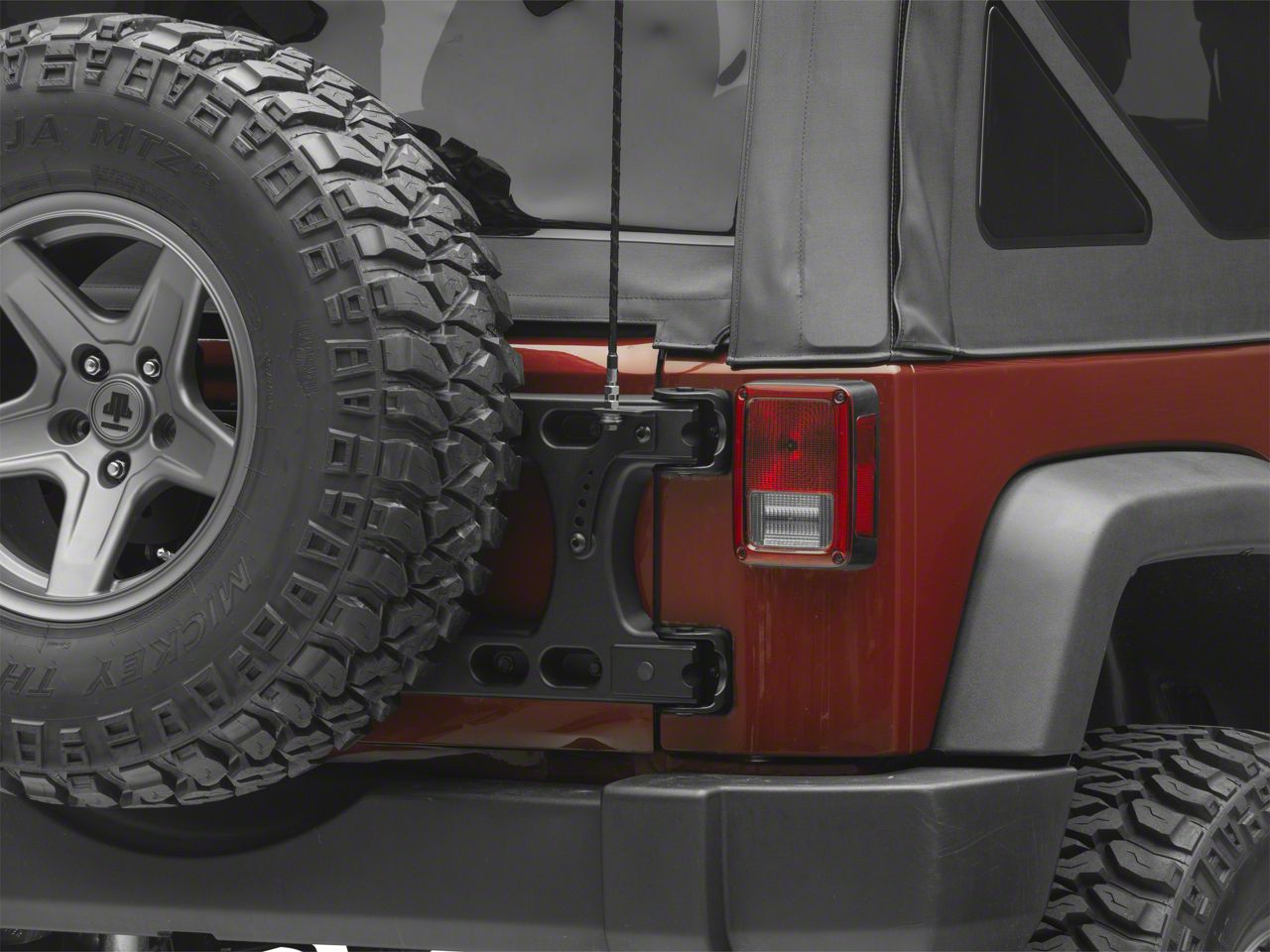 Teraflex Jeep Wrangler Alpha HD Hinged Carrier CB Antenna Mount