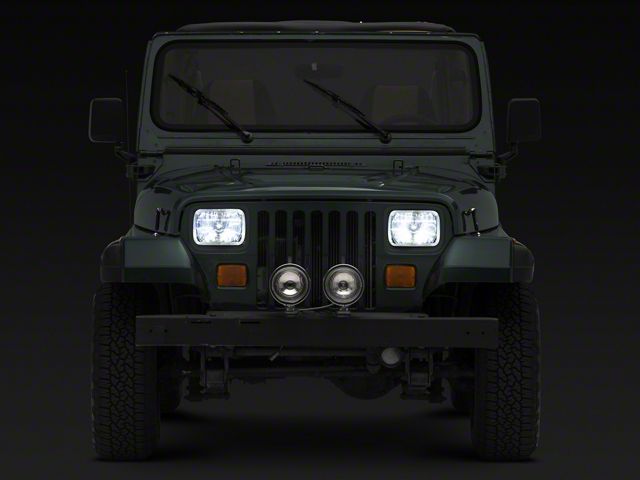 Delta Lights Jeep Wrangler Rectangular LED Conversion Delta Lights Jeep Wrangler Rectangular LED Conversion