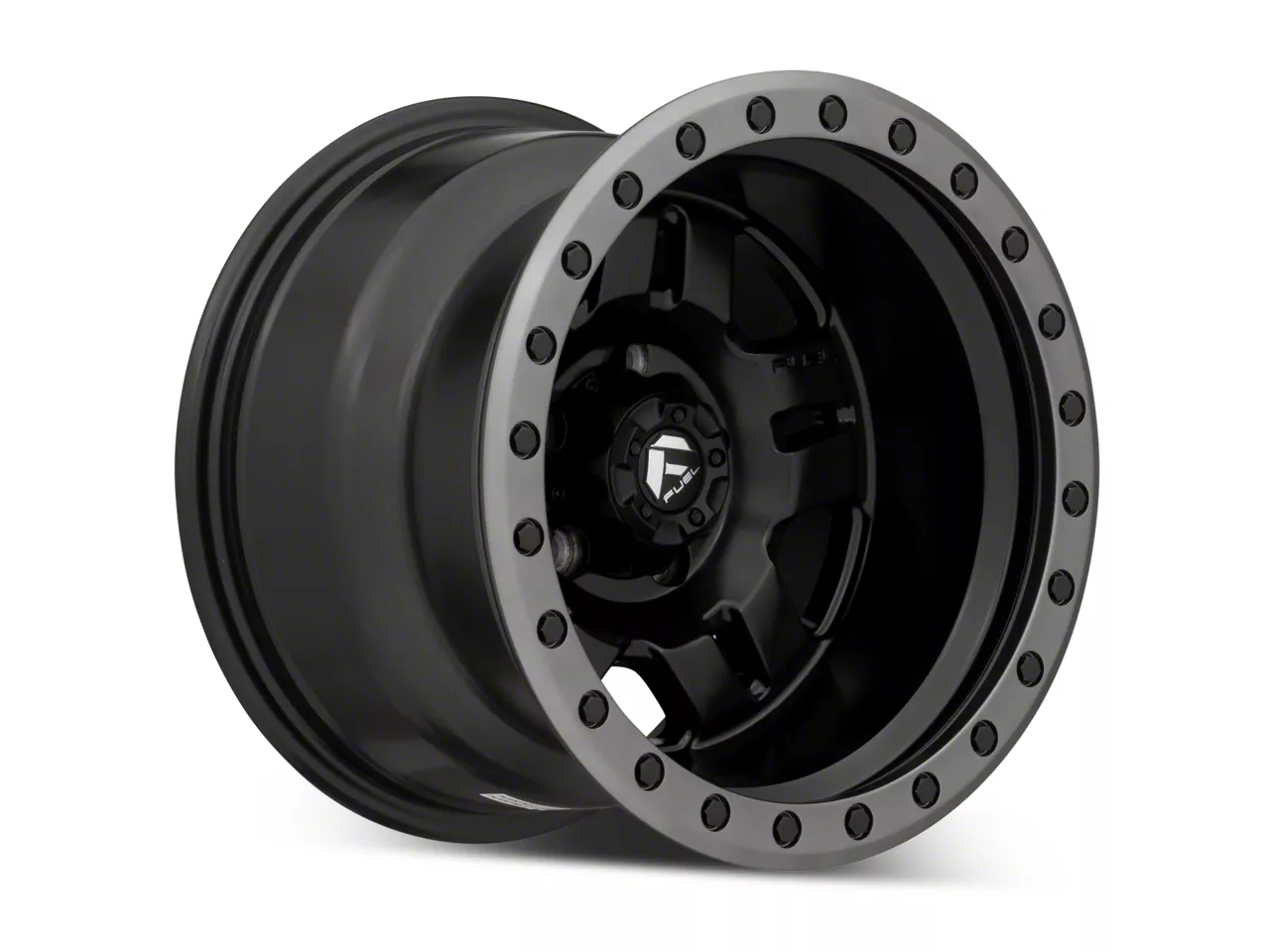Fuel Wheels Jeep Wrangler Anza Matte Black Wheel; 15x10; -43mm