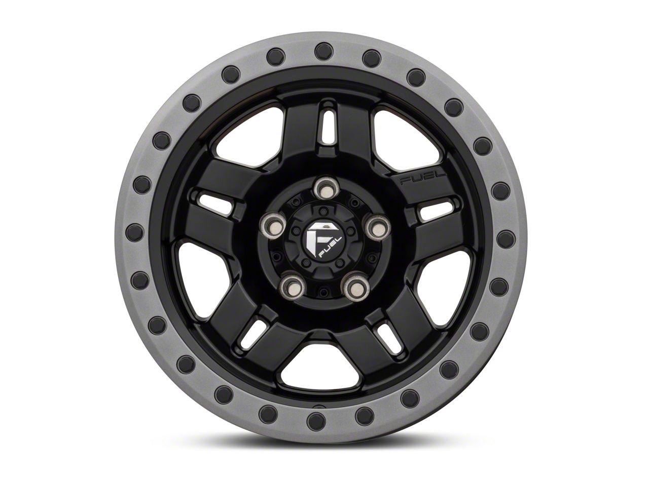 Fuel Wheels Jeep Wrangler Anza Matte Black Wheel; 15x8; -18mm