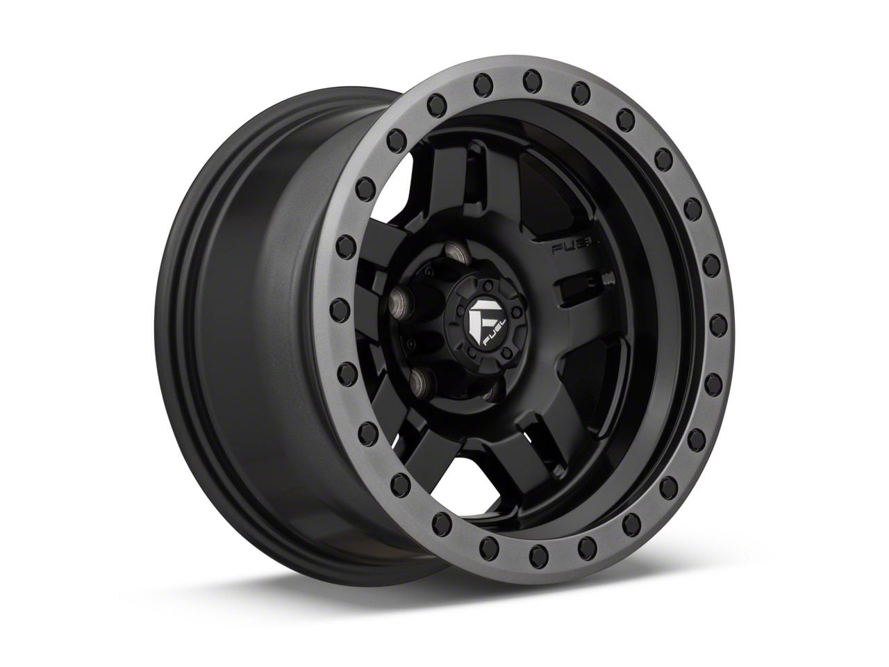 Fuel Wheels Jeep Wrangler Anza Matte Black Wheel; 15x8; -18mm
