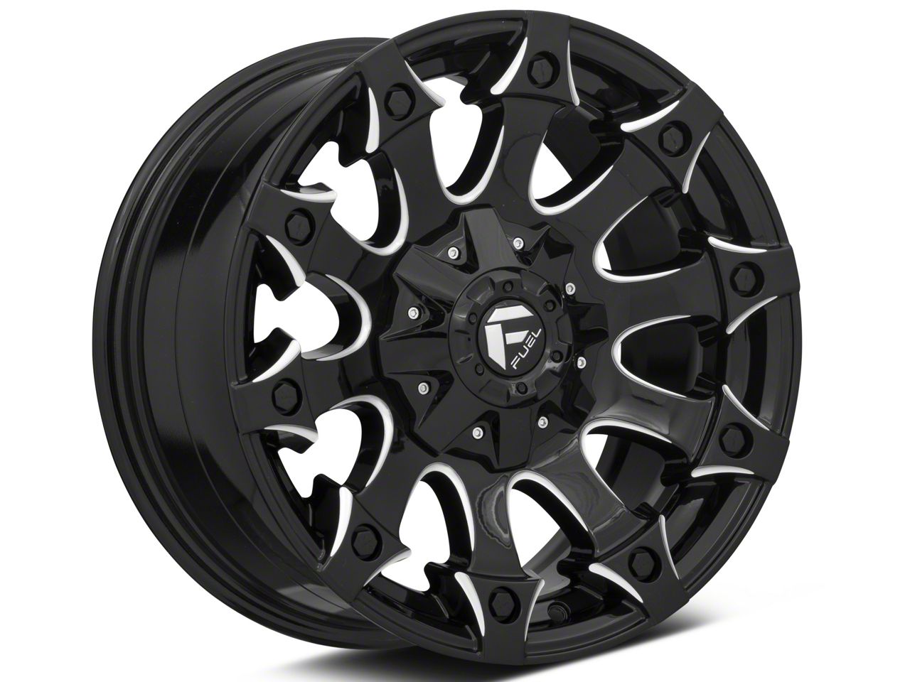 Fuel Wheels Jeep Wrangler Battle Axe Gloss Black Milled