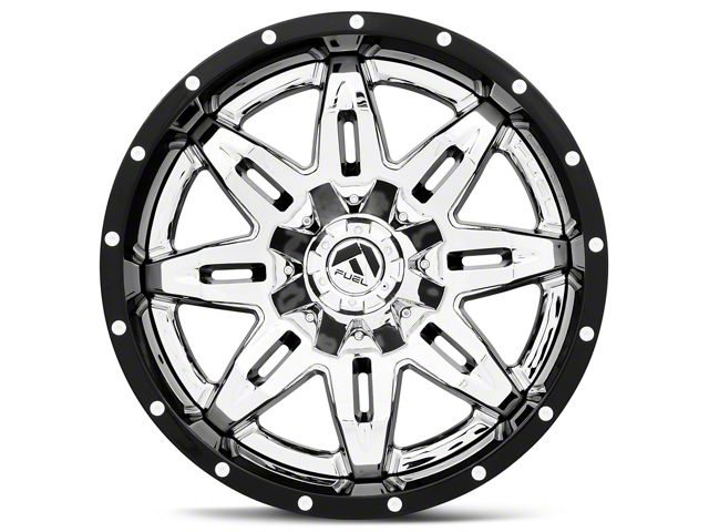 Fuel Wheels Jeep Wrangler Lethal Chrome Wheel; 20x10; -19mm Fuel Wheels Jeep Wrangler Lethal Chrome Wheel; 20x10; -19mm