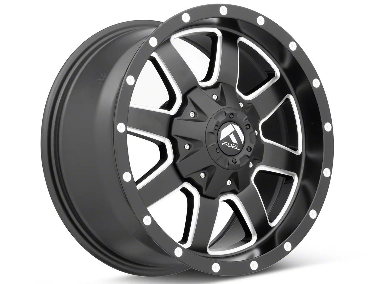 Fuel Wheels Jeep Wrangler Maverick Matte Black Milled Wheel; 17x8