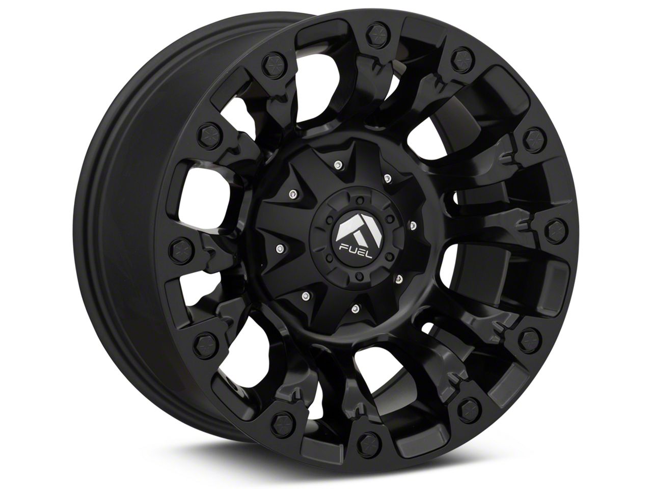 Fuel Wheels Jeep Wrangler Vapor Matte Black Wheel; 17x9; 1mm