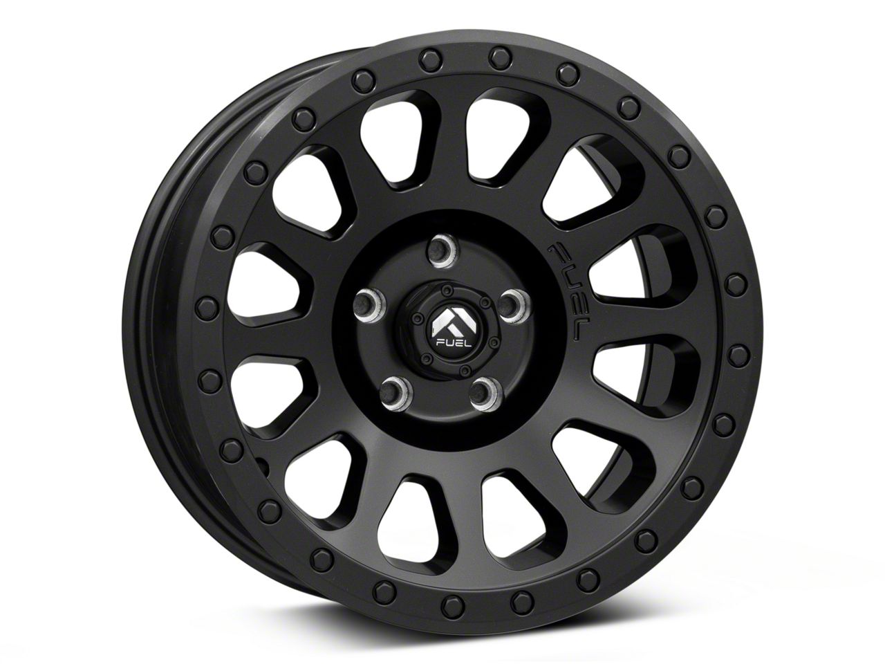 Fuel Wheels Jeep Wrangler Vector Matte Black Wheel; 16x8; 20mm