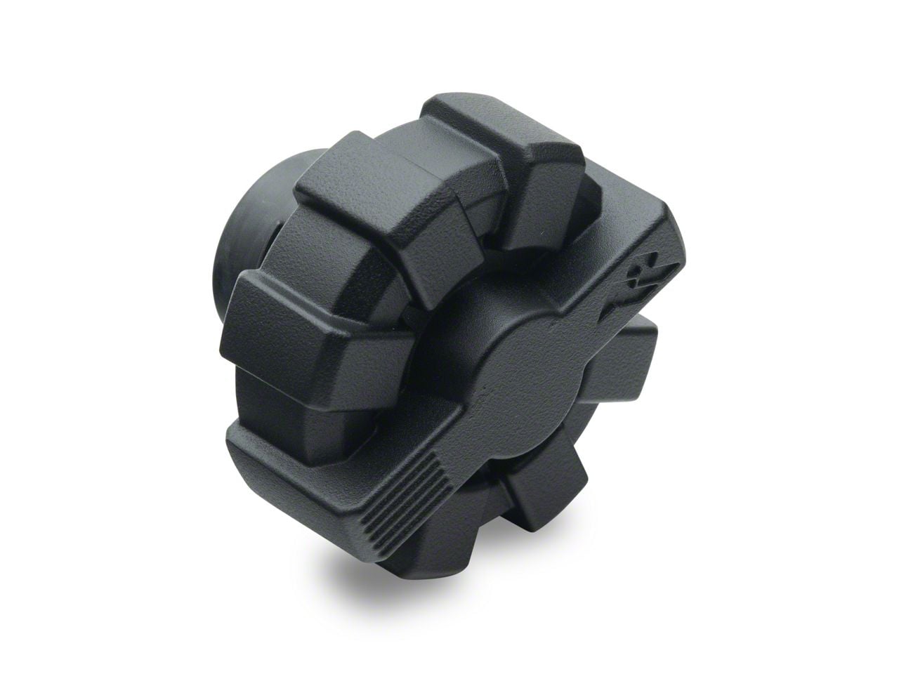 Rugged Ridge Jeep Wrangler Elite Fuel Cap; Black Aluminum 11229.10