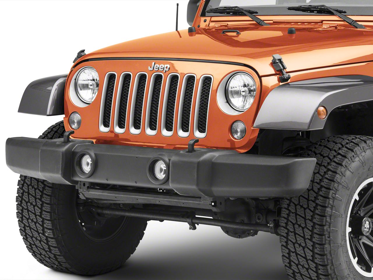 Rugged Ridge Jeep Wrangler Mesh Grille Insert - Gloss Black 